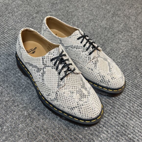 Dr. Martens 2046 Women’s Size 8/Men’s 7 Python Print Suede Snake Skin Oxford NEW - Picture 5 of 12